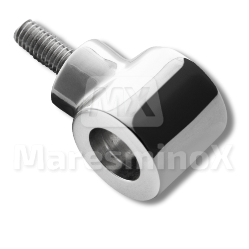 Accesorios barandillas inoxidablel Casquillo desmontable para varilla apoyo plano inoxidable