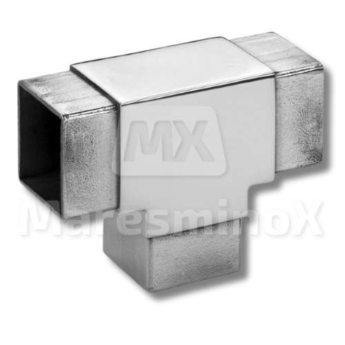 Accesorios barandillas inoxidable Conector de tipo T de tres salidas inoxidable