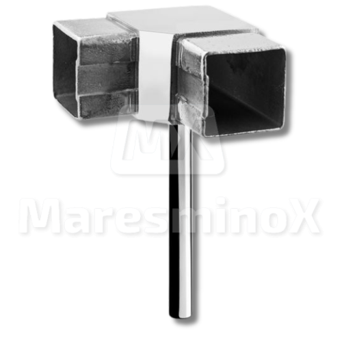 Accesorios barandillas inoxidable Varilla con escuadra para tubo cuadrado