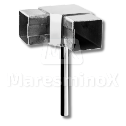 Accesorios barandillas inoxidable Varilla con escuadra para tubo cuadrado