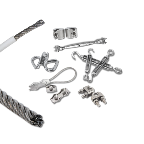 Cable y accesorios para cable inoxidable